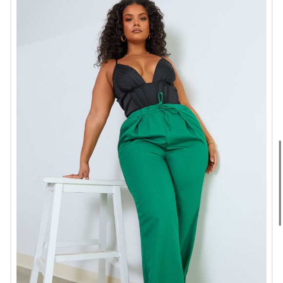 Black Satin Bodysuit - Picture 2 of 3